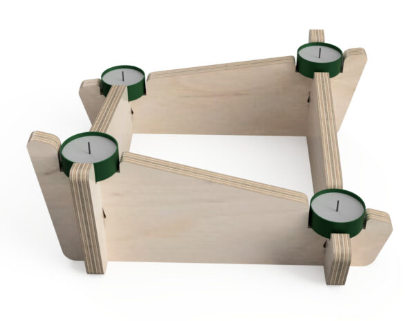 Mumluk Tea Light (Dörtgen) - Görsel 3